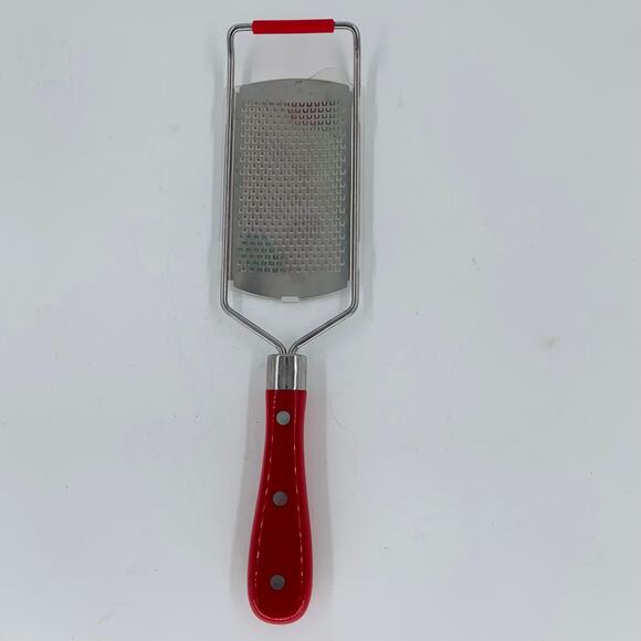 Pioneer Woman Grater Fine Red Floral Cover Handheld Cheese Kitchen Utensil - Picture 3 of 6